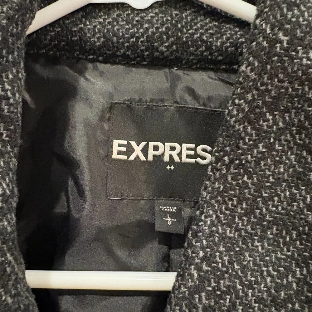 Express Women's Wool Winter Jacket Size Large - Excellent Condition - Picture 11 of 11